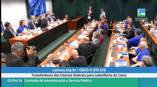 Comissão da Câmara decide solicitar a suspensão do debate sobre a transferência das lotéricas para uma subsidiária da Caixa e convidar o presidente do banco a explicar o projeto. Foto: Nando Neves.