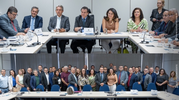 Foto cedida pela Contraf-CUT do lançamento da ferramenta virtual de fácil acesso dos bancários aos termos da CCT.