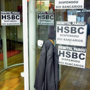 Paralisação HSBC contra demissões