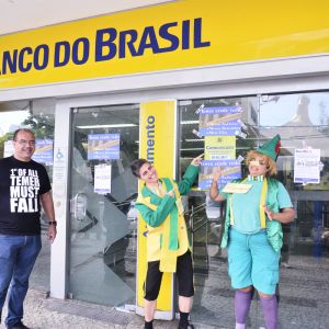 Ato contra desmonte do Banco do Brasil