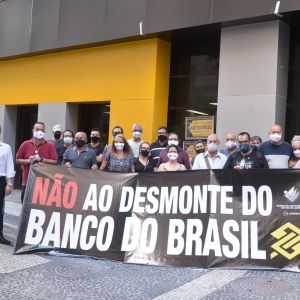 Paralisação contra o desmont do Banco do Brasil