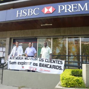 Ato agências do HSBC contra demissões