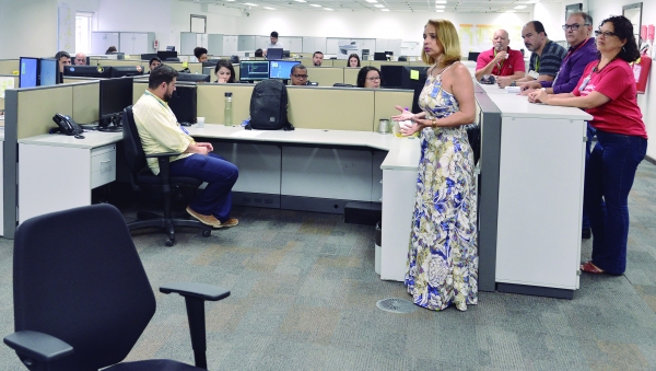 SÓ A LUTA GARANTE - Os funcionários do DTVM, do Banco do Brasil, demonstraram muita preocupação com a real ameaça de privatização sinalizada pelo futuro governo Bolsonaro.