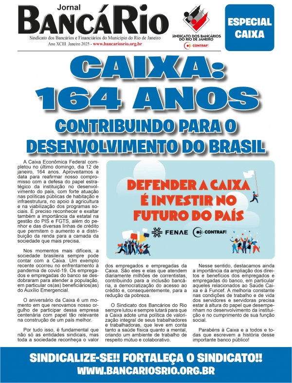 Bancário Especial Caixa - Janeiro 2025