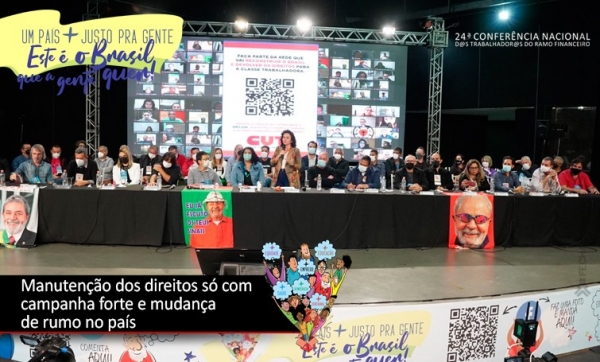 Conferência dos Bancários: desafios são garantir direitos da CCT e eleger Lula presidente