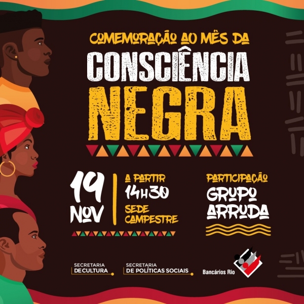 Sindicato comemora mês da Consciência Negra na Sede Campestre, no próximo sábado (19)