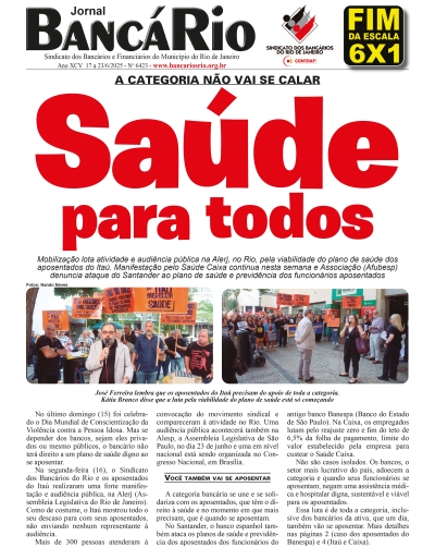 Bancário 6423 de 17 a 23/6/2025