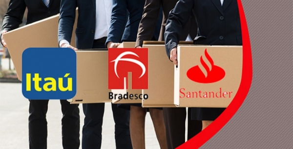 Os três maiores e mais lucrativos bancos privados do país, Itaú, Bradesco e Santander, são os que mais demitem trabalhadores no setor financeiro 
