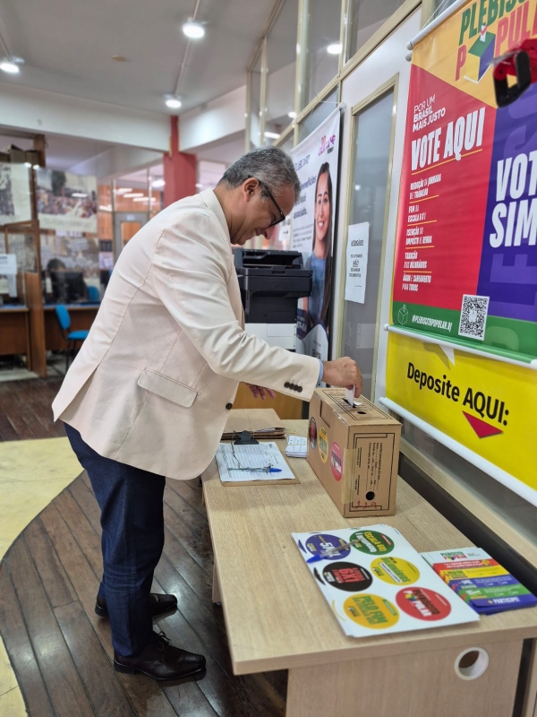 Votação do plebiscito no Sindicato.