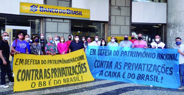 O Sindicato dos Bancários do Rio sempre lutou  pelo fortalecimento dos bancos públicos