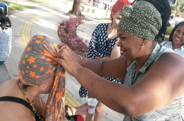 Rejane Ferreira Soares, 42 anos, que trabalha com moda afro em Macapá