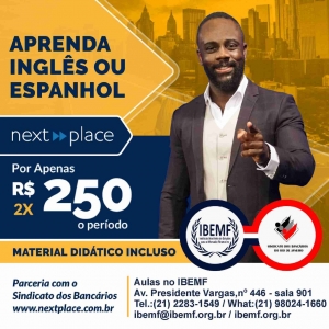 Aprenda Inglês e Espanhol com a Next Place