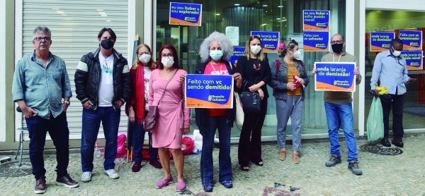 DIA NACIONAL DE LUTA - Os bancários protestaram contra as demissões em massa, o assédio moral e a pressão feita pelo Itaú em relação ao Programa de Demissão Voluntária (PDV)