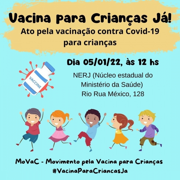 Ato nesta quarta (5/1) vai exigir de Bolsonaro a vacinação de crianças