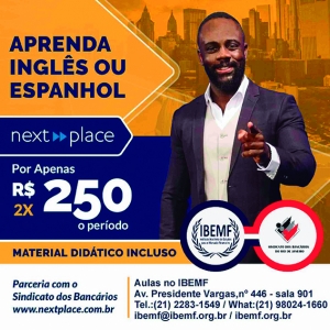 Inglês ou espanhol com desconto