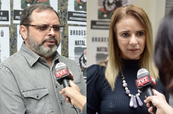A TVT, emissora da classe trabalhadora, entrevistou o presidente  do Sindicato do Rio, José Ferreira e a presidenta da Federa/RJ,  Adriana Nalesso durante o protesto dos bancários