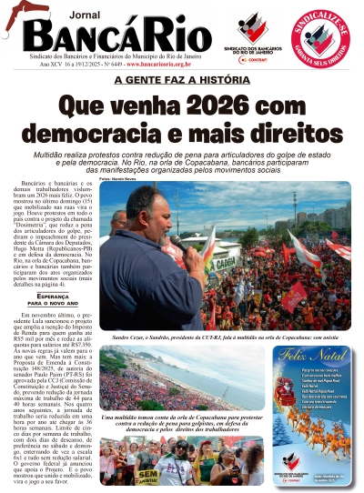 Banc&aacute;rio 6449 de 16 a 19/12/2025