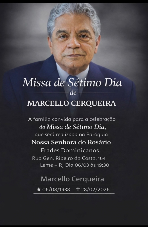 Missa de S&eacute;timo dia de Marcello Cerqueira