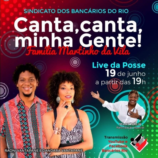 Live terá show da Família Martinho  da Vila e sorteio em dinheiro