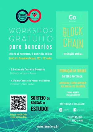 Bancários terão workshop gratuito com sorteio de bolsa de estudo