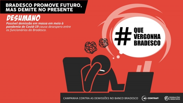Campanha #QueVergonhaBradesco é um dos temas mais comentados no Twitter