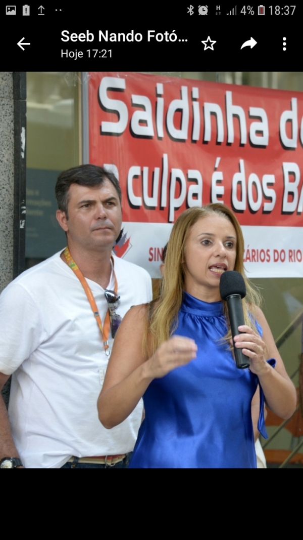 Adriano Campos e Adriana Nalesso comemoram mais uma vitória do Departamento Jurídico do Sindicato, desta vez contra os abusos no plano de saúde por parte do Itaú