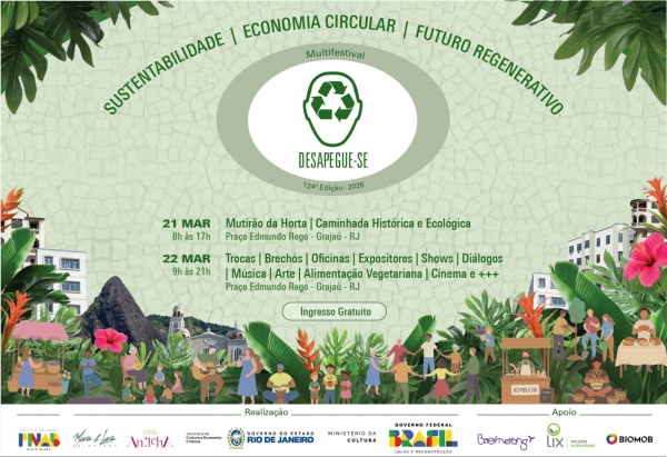 S&aacute;bado &eacute; dia da 124&ordf; edi&ccedil;&atilde;o do &ldquo;Festival Desapegue-se!&rdquo;. Venha participar!