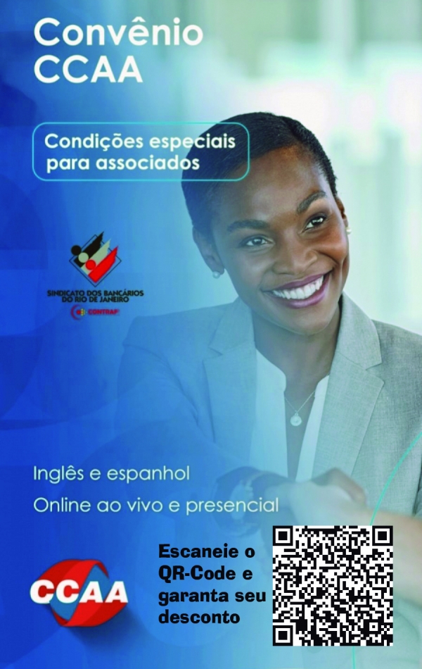 Desconto para bancários e seus dependentes nos cursos do CCAA
