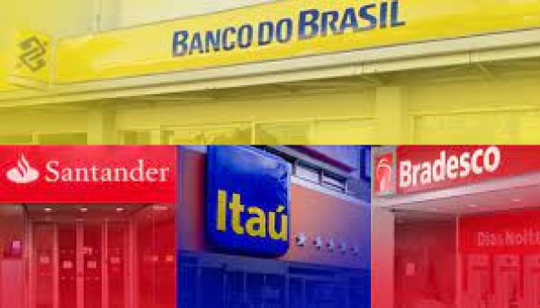 Legenda: O TAMANHO DO CARTEL - Banco do Brasil, Itaú, Bradesco e Santander estão na lista dos dez bancos que mais lucram no mundo