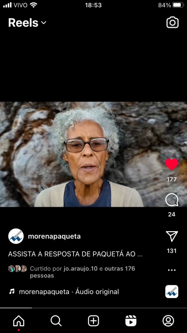 Em vídeo nas redes sociais, Associação de Moradores de Paquetá (Morena) questiona o Itaú: &quot;Respeito?&quot;