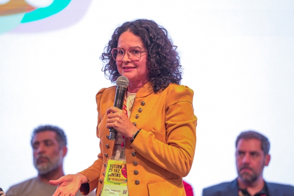 A presidenta da Contraf-CUT Juvandia Moreira abriu oficialmente a 26ª Conferência Nacional dos Bancários 