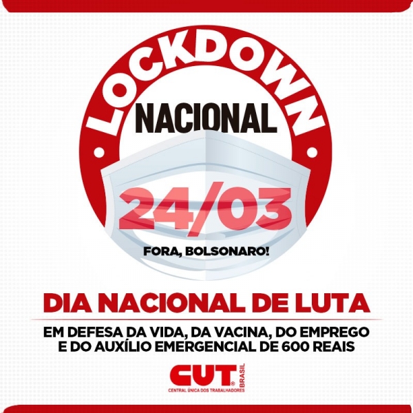 Trabalhadores vão fazer 24 horas de lockdown exigindo vacina, já, para todos