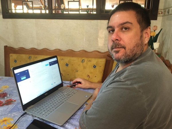 O diretor do Sindicato Alexandre Batista representou a base dos financiários do Rio de Janeiro na negociação online com a Fenacrefi