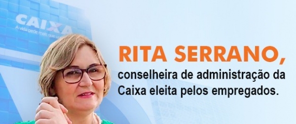 Rita Serrano, mais uma vez eleita pelos empregados para o Conselho de Administração da Caixa, participa do 38º Conecef