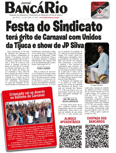 Banc&aacute;rio 6453 de 21 a 26/1/2026