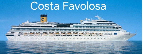 Os passageiros viajarão a bordo do luxuoso Costa Favolosa numa viagem inesquecível para a Argentina e Uruguai