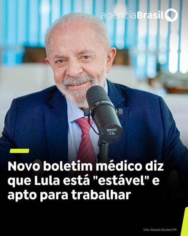 Os médicos disseram que Lula está consciente e passa bem após o procedimento cirúrgico 