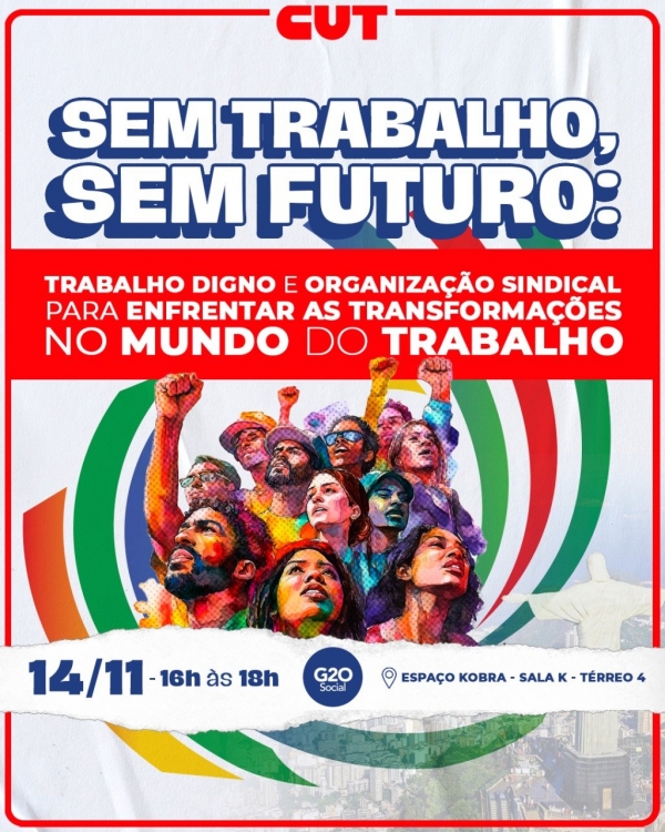 Movimento sindical debate no G20 Social desafios do trabalho diante de novas tecnologias